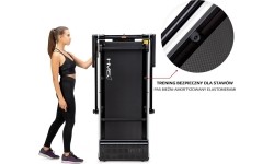 Elektrinis bėgimo takelis su stalu LOOP12 Multi Black HMS