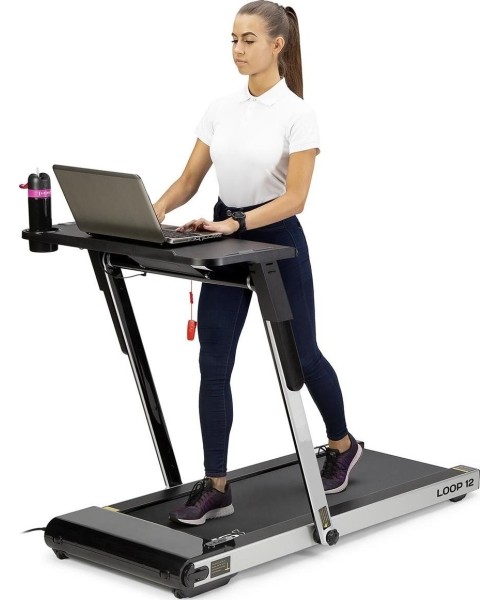 LOOP12 MULTI GRAY ELECTRIC TREADMILL WITH TABLE HMS