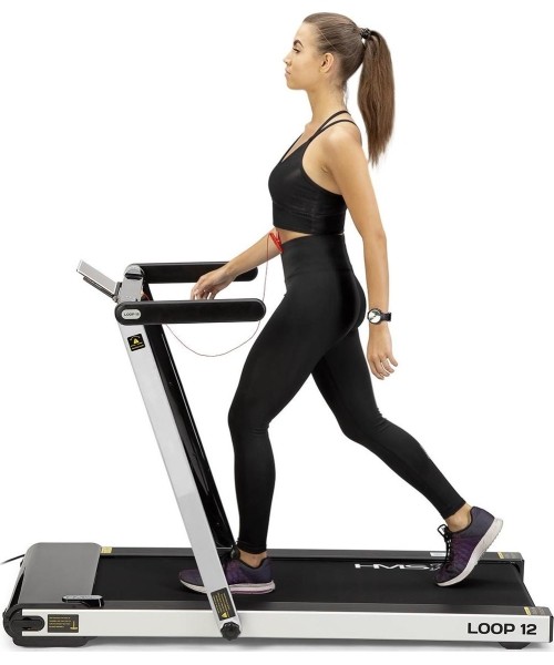 LOOP12 MULTI GRAY ELECTRIC TREADMILL WITH TABLE HMS