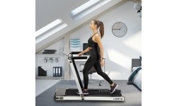 Elektrinis bėgimo takelis su staliuku LOOP12 Multi Gray HMS