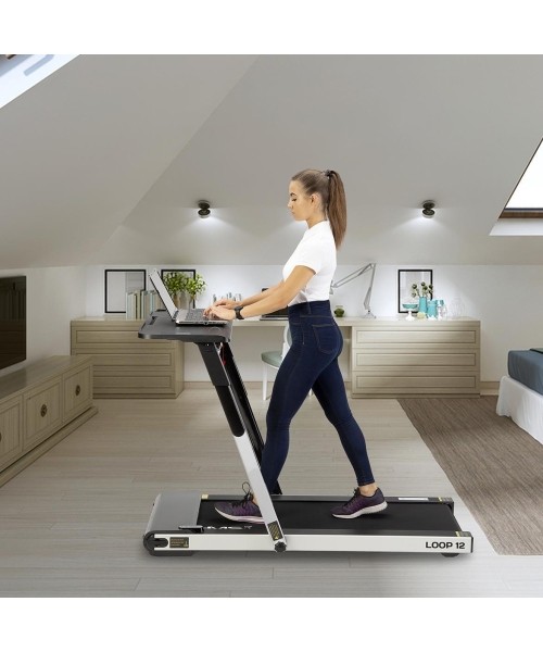 LOOP12 MULTI GRAY ELECTRIC TREADMILL WITH TABLE HMS