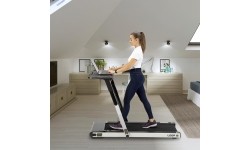 Elektrinis bėgimo takelis su staliuku LOOP12 Multi Gray HMS