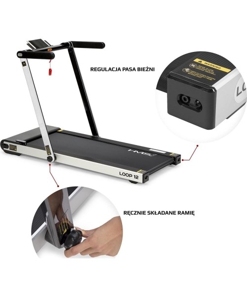LOOP12 GREY ELECTRIC TREADMILL HMS