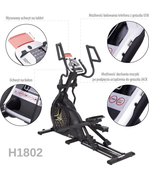 H1802 MAGNETIC ELLIPTICAL TRAINER SEMI COMMERCIAL HMS PREMIUM