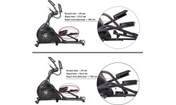 H1802 MAGNETIC ELLIPTICAL TRAINER SEMI COMMERCIAL HMS PREMIUM