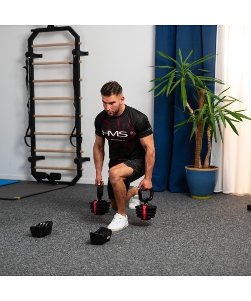 SGR18 PRO SET 3IN1 REGULIUOJAMI HANTELIAI 20 KG HMS