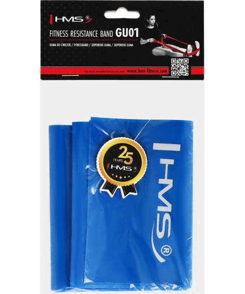 GU01 FITNESS RESISTANCE BAND HMS (blue) 1200 x 120 x 0.4 mm