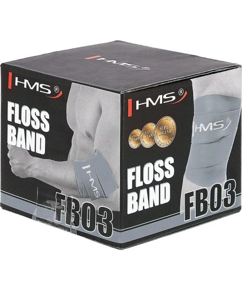 FB03 GRAY FLOSS BAND EXERCISE RUBBER HMS