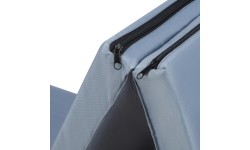 Sulankstomas gimnastikos kilimėlis HMS Premium MGS02 1800x600mm, pilkas