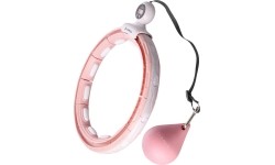 HHM15 HULA HOOP PINK MAGNETIC WITH WEIGHT + COUNTER HMS