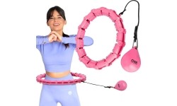 OHA02 HULA HOP PINK WITH WEIGHT ONE FITNESS