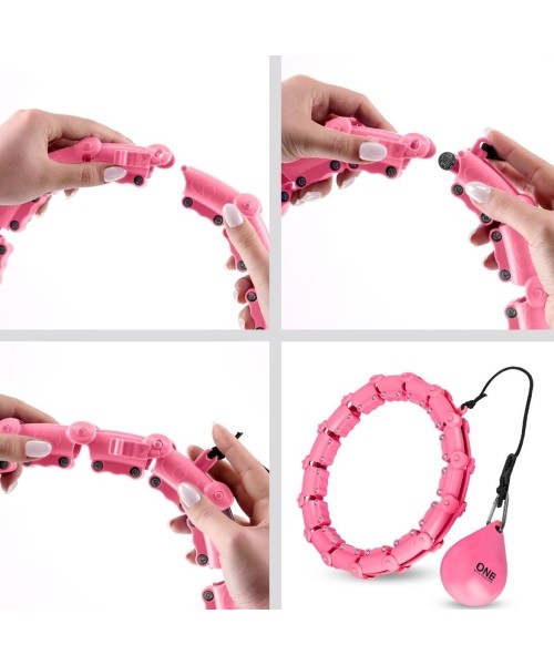 OHA02 HULA HOP PINK WITH WEIGHT ONE FITNESS