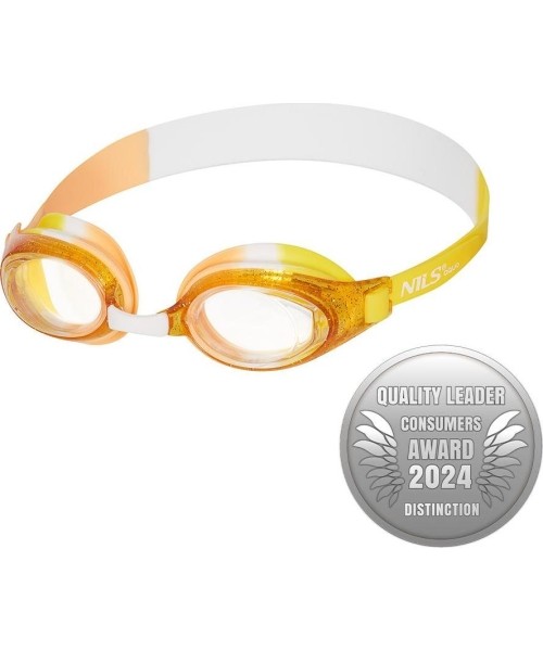 NQG870AF YELLOW JUNIOR GOGGLES NILS AQUA