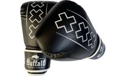Buffalo Outrage bokso pirštinės juodai baltos 12oz