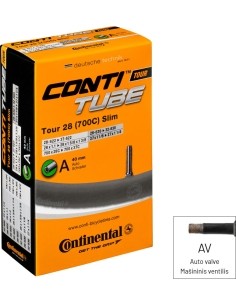Continental Tour 28 Slim Tube 700 x 28/37C (28/37 - 622), AV 40 mm