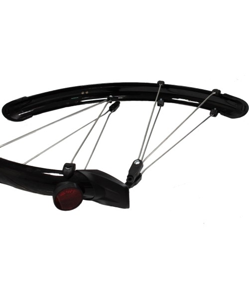 Fender set 28" 51mm, with brackets (black)