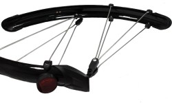 Fender set 28" 51mm, with brackets (black)