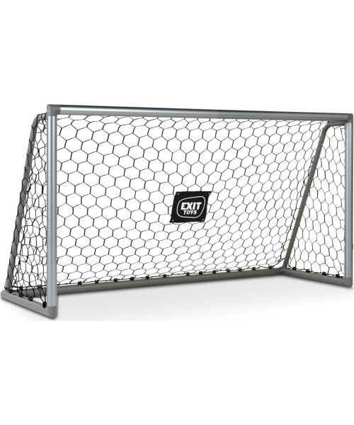 Prie grindų tvirtinami aliuminiai futbolo vartai EXIT Scala 220x120