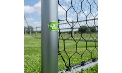 Prie grindų tvirtinami aliuminiai futbolo vartai EXIT Scala 220x120