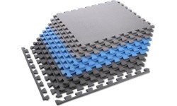 Protective Mat One Fitness MP-10, Gray-Blue, 60x60x1cm, 9pcs.