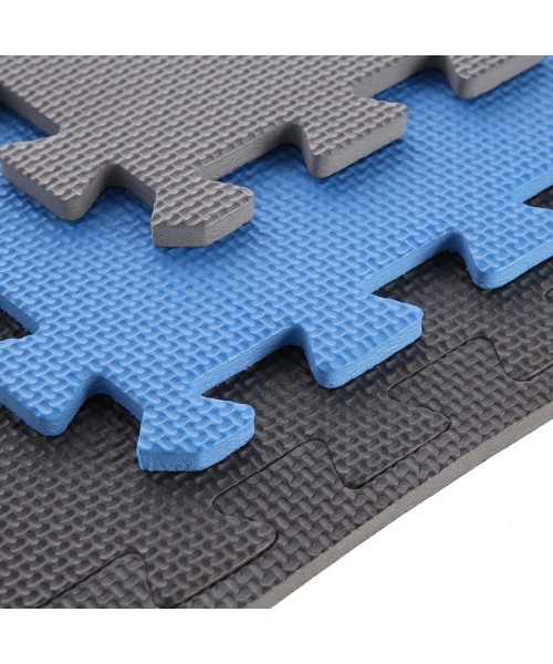 Protective Mat One Fitness MP-10, Gray-Blue, 60x60x1cm, 9pcs.