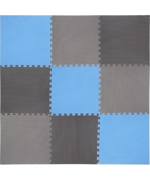 Protective Mat One Fitness MP-10, Gray-Blue, 60x60x1cm, 9pcs.