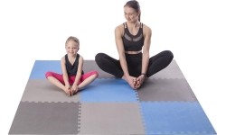 Protective Mat One Fitness MP-10, Gray-Blue, 60x60x1cm, 9pcs.