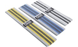 HB001 ONE FITNESS 3in1 EXERCISE RUBBER SET