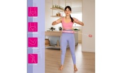 FH02 PINK HULA HOP WITH WEIGHT + COUNTER