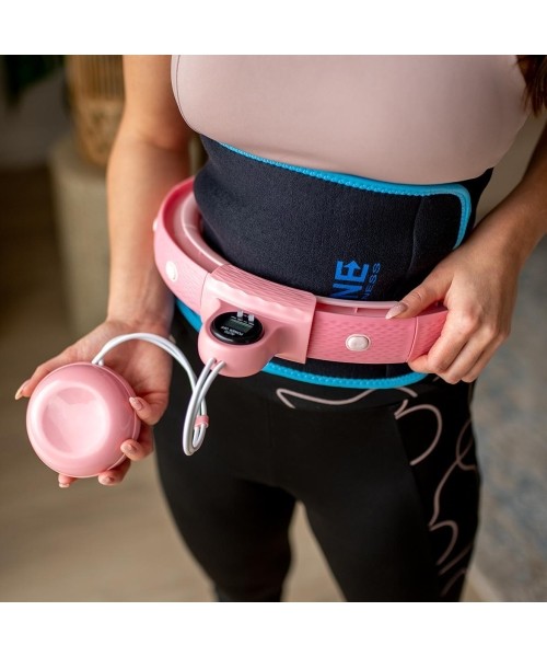 FH02 PINK HULA HOP WITH WEIGHT + COUNTER