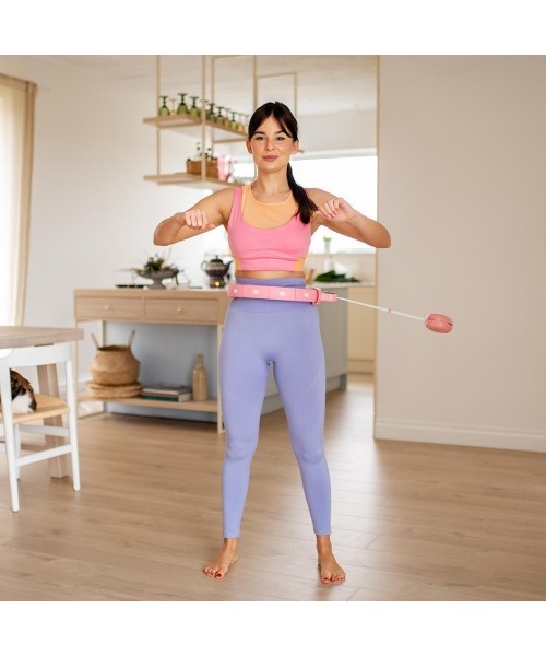 FH02 PINK HULA HOP WITH WEIGHT + COUNTER