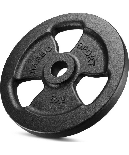 Marbo ketaus svorio diskų komplektas 29 kg (2x5 kg + 6x2,5 kg + 4x1 kg)