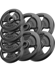 Cast Iron Weights Set Marbo, 30kg / 4x5kg + 4x2.5kg