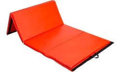 Gymnastic Foldable Mattress HMS Premium MGS01, 2400x1200mm, Red