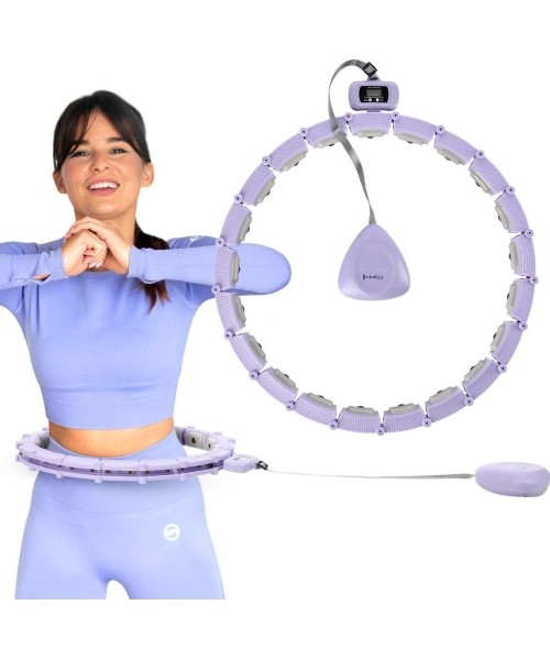 HHM14 HULA HOOP VIOLET MAGNETIC WITH WEIGHT + COUNTER HMS