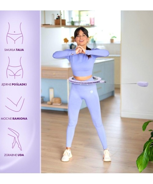 HHM14 HULA HOOP VIOLET MAGNETIC WITH WEIGHT + COUNTER HMS