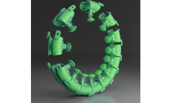 HHW01 HULA HOOP GREEN WITH WEIGHT HMS