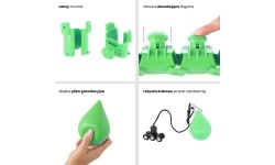 HHW01 HULA HOOP GREEN WITH WEIGHT HMS