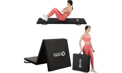MGS02 GYMNASTIC FOLDABLE MATTRESS 1800x600MM BLACK HMS PREMIUM