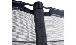 EXIT Dynamic ground level trampoline 305x519cm with safety net - black