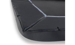 EXIT Dynamic ground level trampoline 305x519cm with safety net - black