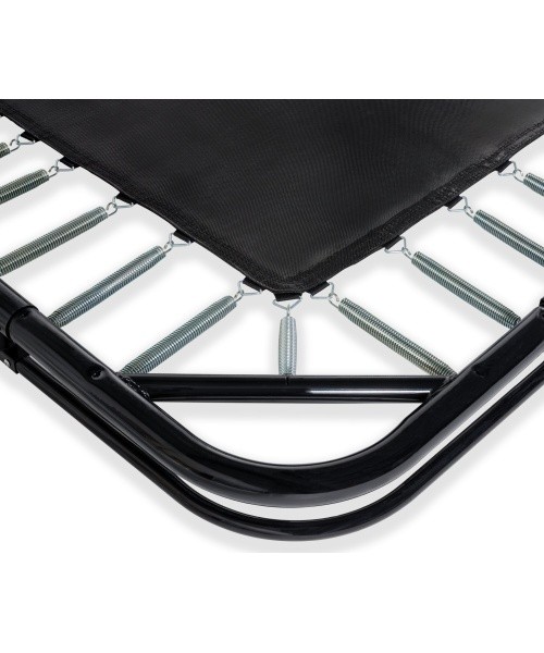 EXIT Dynamic ground level trampoline 305x519cm with safety net - black