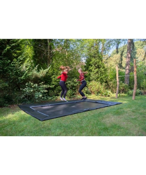 EXIT Dynamic ground level sports trampoline 305x519cm - black