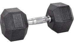 Šešiakampis hantelis inSPORTline Hexsteel 14 kg