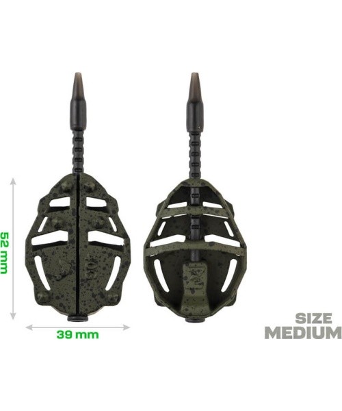 ZFISH Method Feeder Spider Medium Set 50,60g + Mould