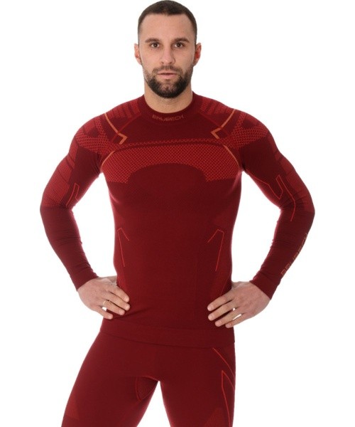 Brubeck Thermo Black men's long-sleeve shirt LS13040A