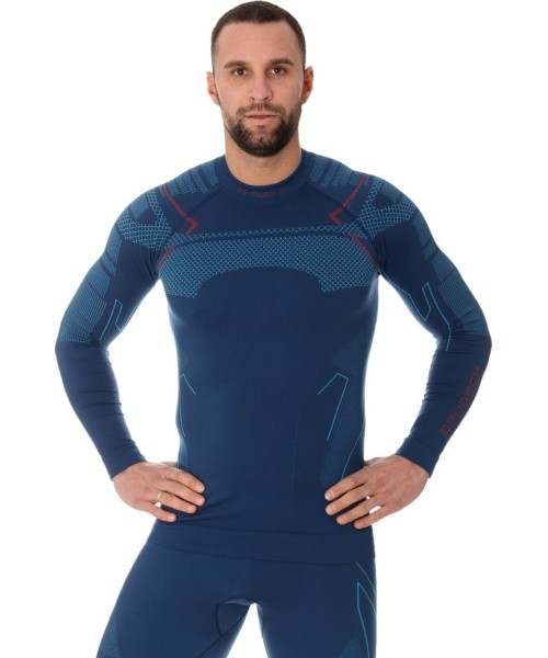 Brubeck Thermo Black men's long-sleeve shirt LS13040A