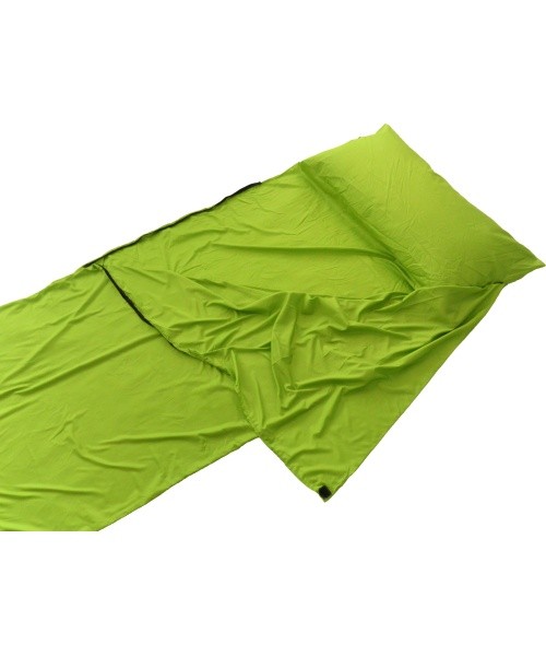 Miegmaišio įdėklas Origin Outdoors Microfiber, stačiakampis, žalias