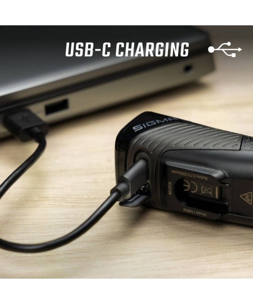 Priekinė lempa Sigma Buster 400 USB