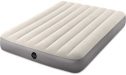 Inflatable mattress for sleeping double bed 191x137 cm beige INTEX 64102